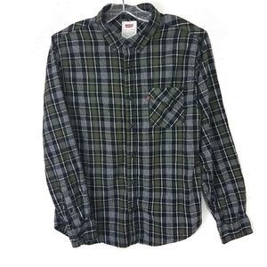 Men's Levi's Plaid Flannel Shirt Sz L